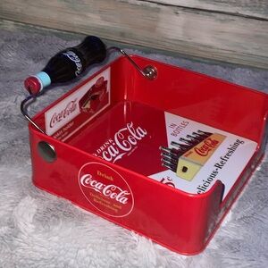 Coca-Cola Red Napkin Dispenser with Bottle Design